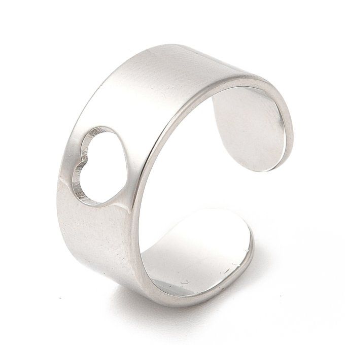 Bague manchette ouverte en acier