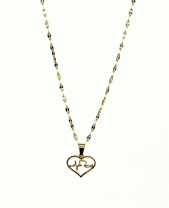 Collier acier inoxydable avec pendentif