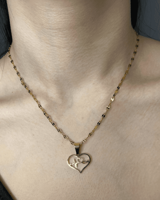 Collier acier inoxydable avec pendentif